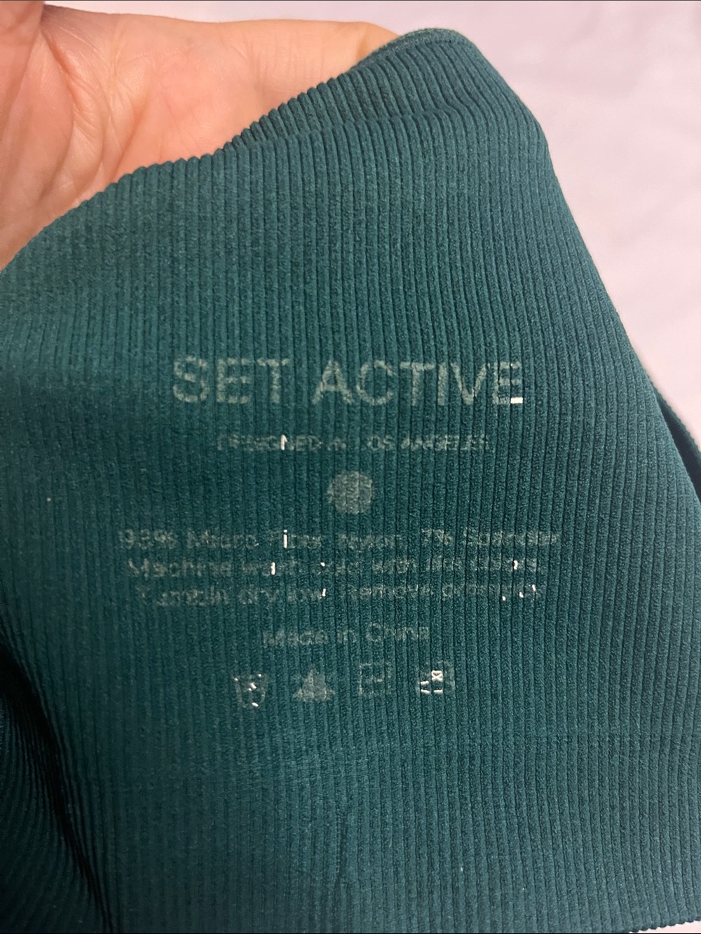 SET Active Ribbed Sports Bra - Picture 6 of 6